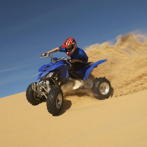 atv on sand dune